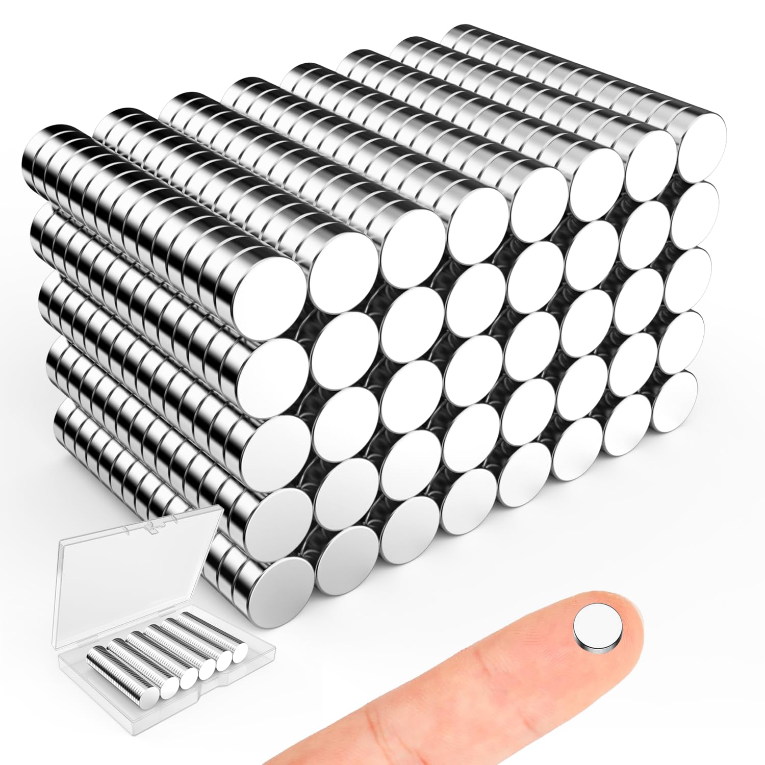 Magnets for Crafts, 5x2mm Small Round Magnetic 250 Pack — Amazon image 31