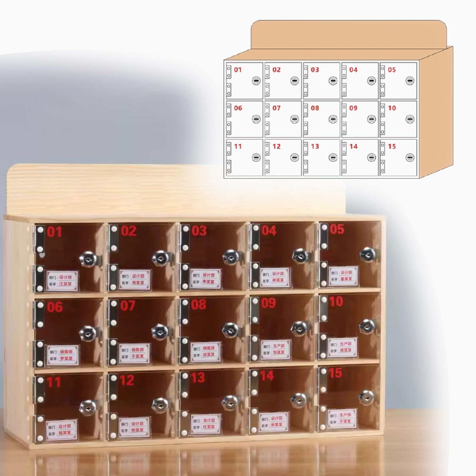 Armadietto per telefono cellulare MultiDoor con 25 slot di archiviazione per scuole e aziende Scatola di blocco indipendente C Porte Design Prigione del telefono Soluzione durevole e conveniente