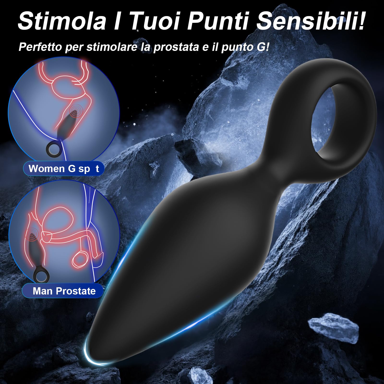 Plug Anale-Dilatatore Donna Uomo Sex Toys 3Pcs Dildo Anale Sexytoysys Coppia Plug Analesex Toy Kit Silicone Butt Plug Anali Dilatatore Ano per Uomo Toys Sessuali per Donna Uomini