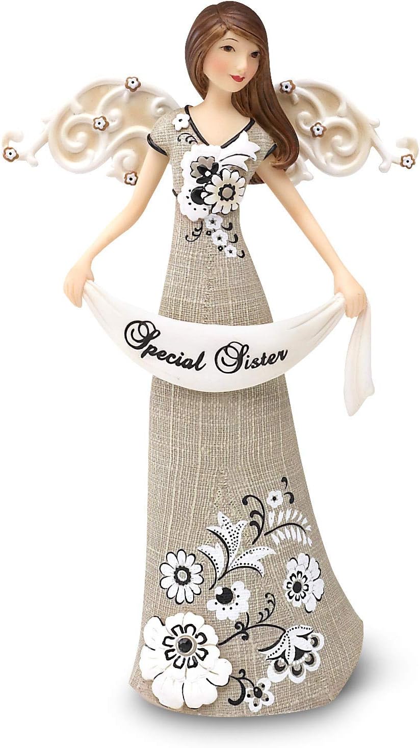 Pavilion Gift Company Modeles 88041 6-Inch Angel Holding -InchSpecial Sister-Inch Banner