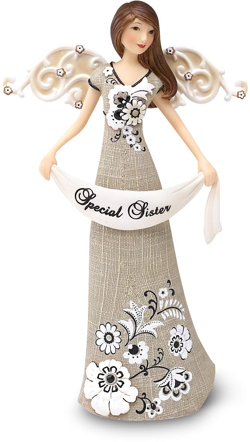 Pavilion Gift Company Modeles 88041 6-Inch Angel Holding -InchSpecial Sister-Inch Banner