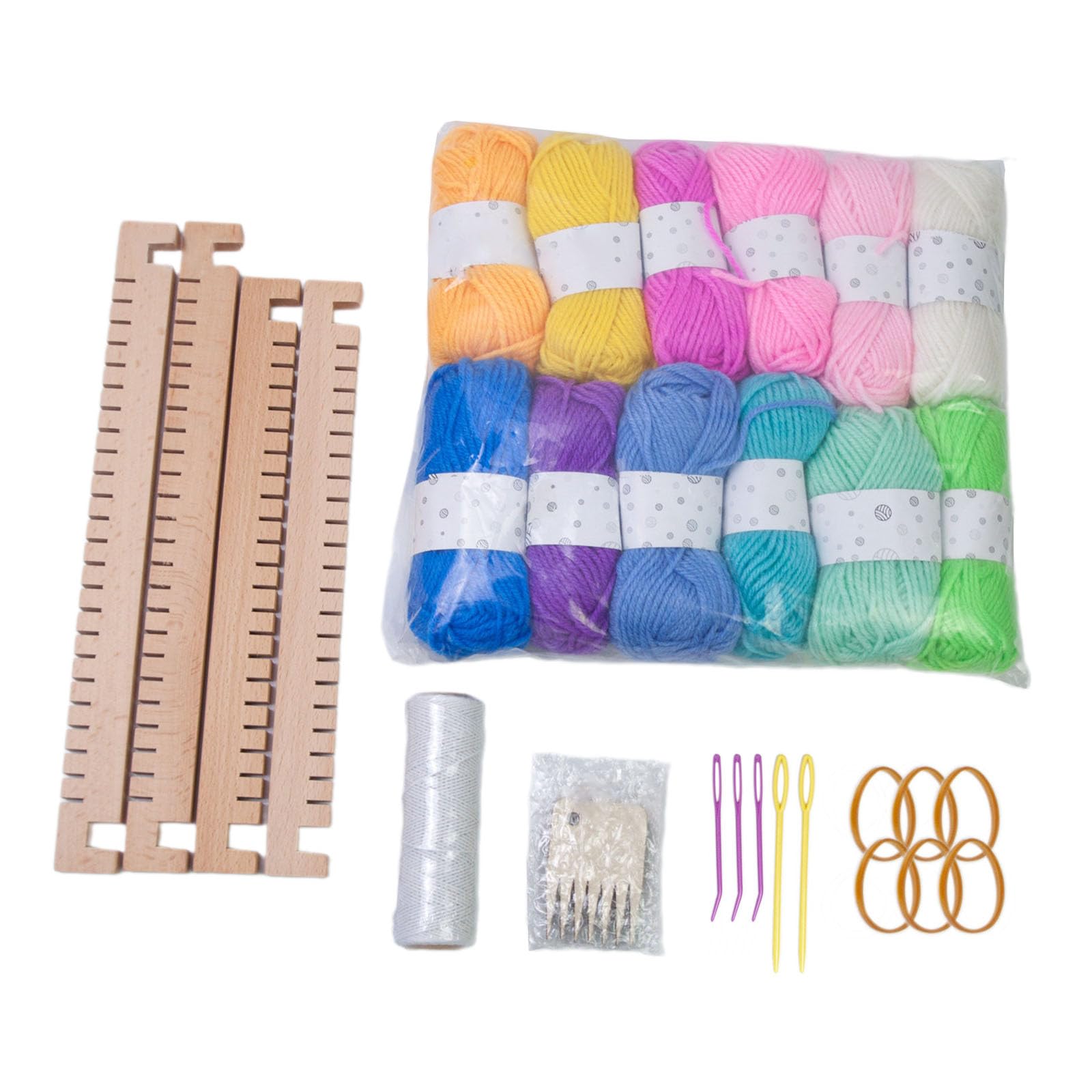 3 in 1 Weaving Loomed Toy Wood Wood Frame Handmade Knitting Machine