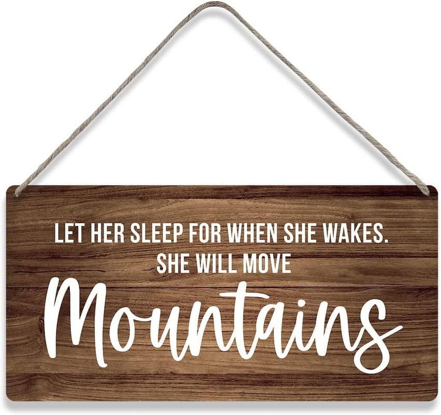 Country Style Bible Verse Wall Decor As for Me and My House We Will Serve The Lord - Rustic Hanging Wooden Sign Home Christian Decor 12X6 Inch