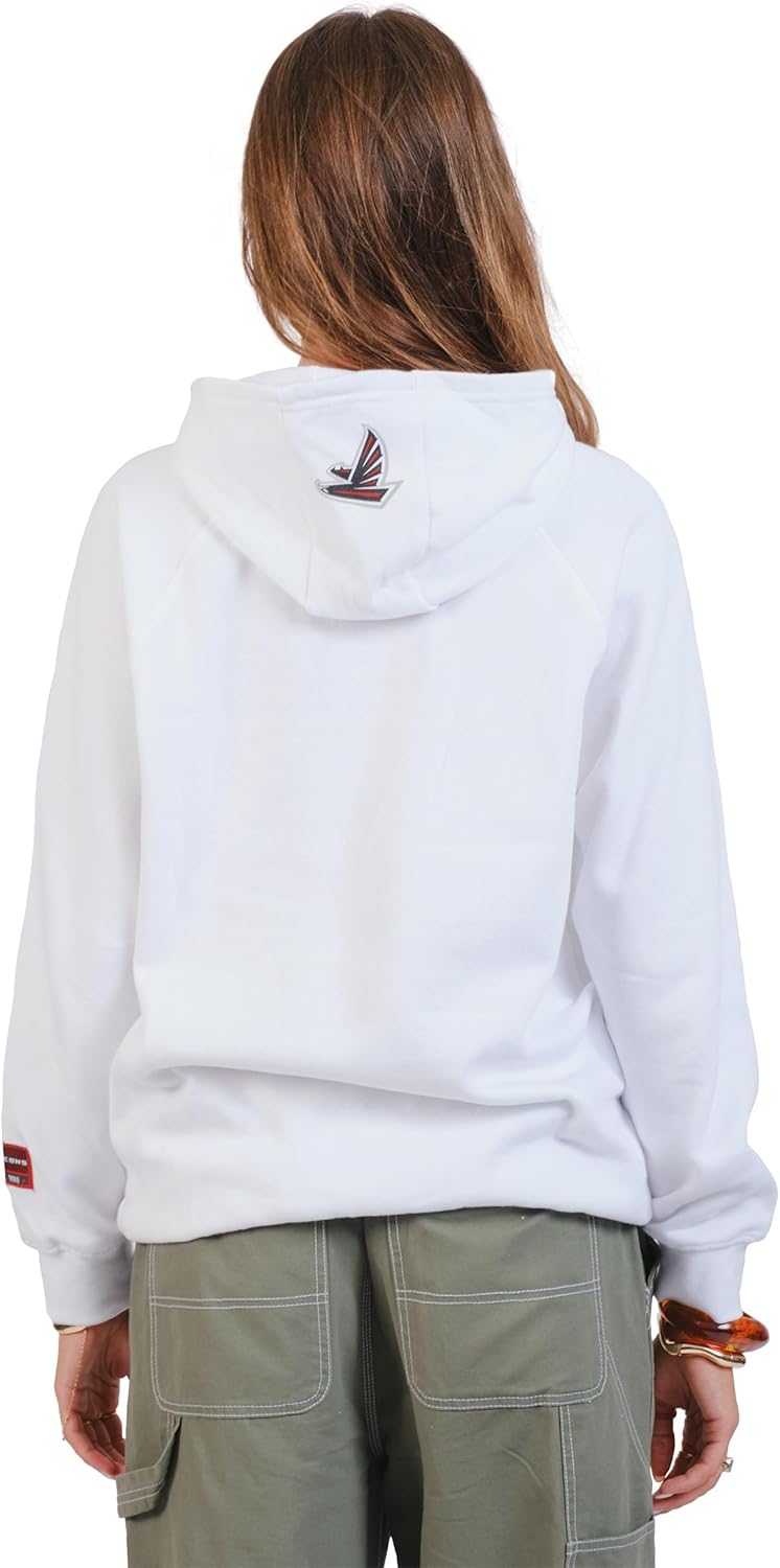Ultra Game Women's NFL Official Super Soft Tie Neck Hoodie Sweatshirt - Image 2