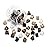 48pcs Mini Hair Clips, Small Hair Clips for Women Girls, Tiny Claw Clips for Fine Thin Hair, Little Jaw Clips with Transparent Box (Neutral Color)