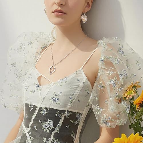 Miniatura 3 de Colgantes de bisel de espalda abierta de aleación con forma de corazón, Platino Diamante de imitación Perla