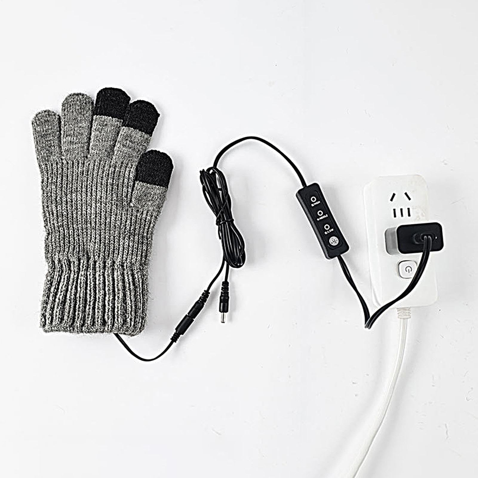 ZH1YFD Podgrzewane rękawiczki USB - Elektryczne ciepłe rękawiczki Podgrzewane rękawiczki USB unisex | Rękawiczki elektryczne z możliwością podłączenia do USB, z ekranem dotykowym. Lekkie, podgrzewane