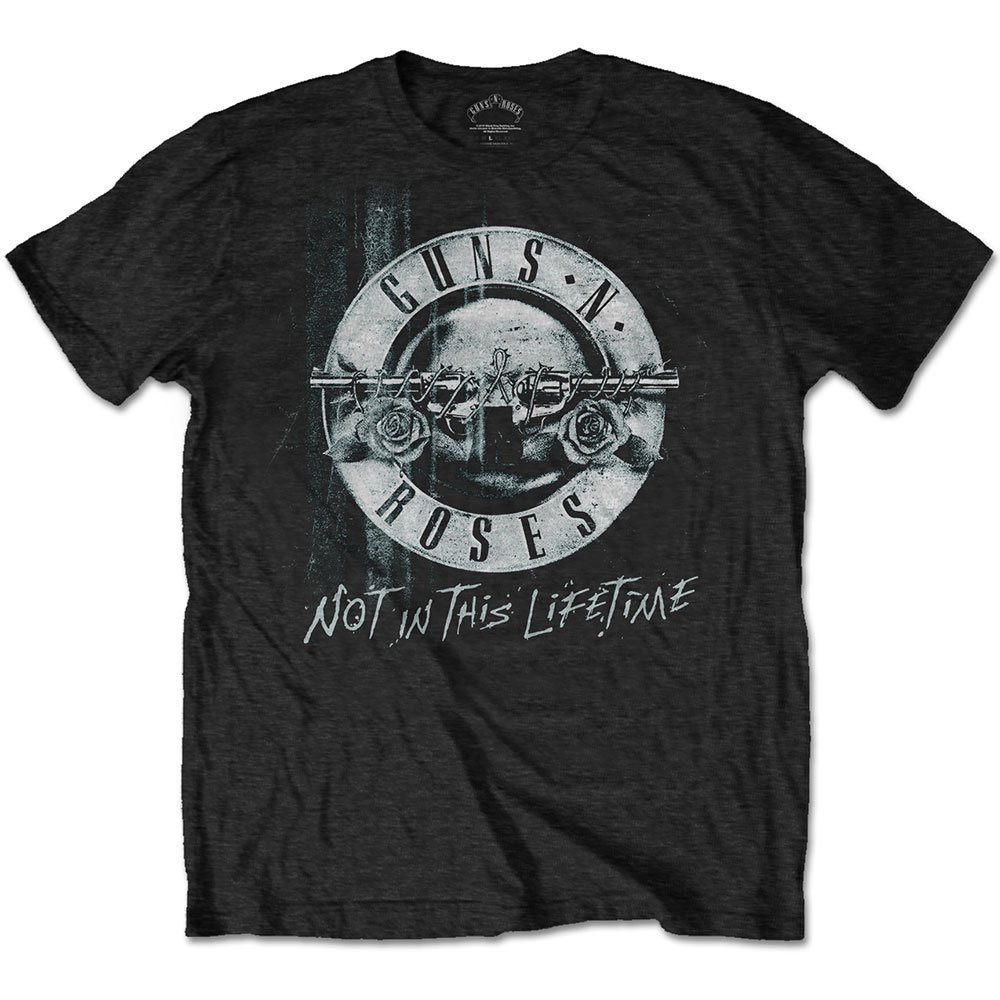 Rock Off Officially Licensed Products Men's Black Guns N' Roses Not In This Lifetime Tour Bw Official Tee T-Shirt Unisex (X-Large)
