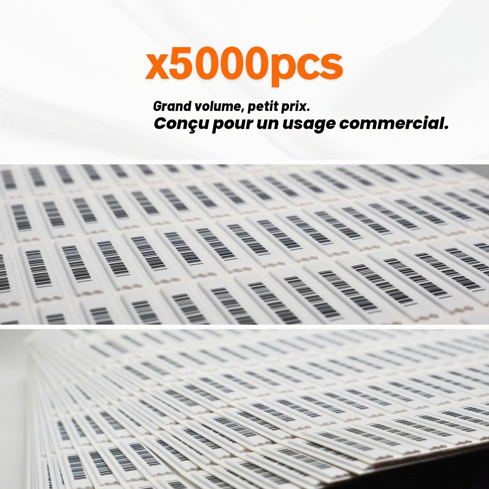 5000pcs Etiquettes Antivol Adhésives DR AM 58 kHz Magnéto-Acoustique Compatible AM, Sensormatic, Sécurité Magasin Professionnelle, UPP Leader français protection à la source depuis 2006