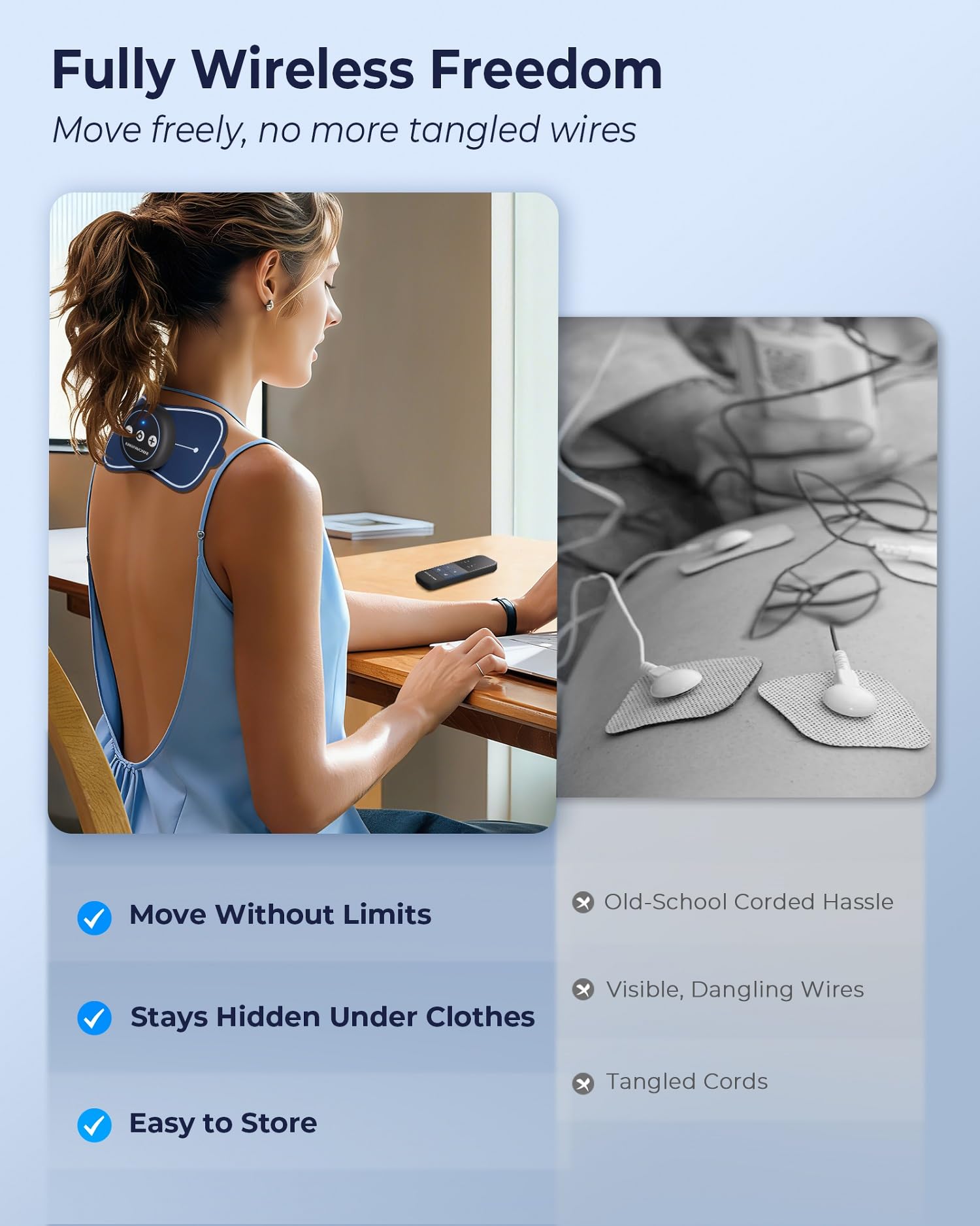 Wireless TENS Unit - Pain Relief & Muscle Stimulator -3 Wireless TENS Unit - Pain Relief & Muscle Stimulator -3