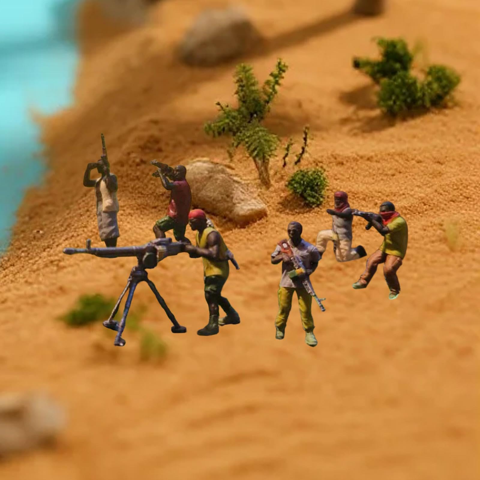 Miniature Resina 1:64 Per Giochi Di Ruolo,Senza barca