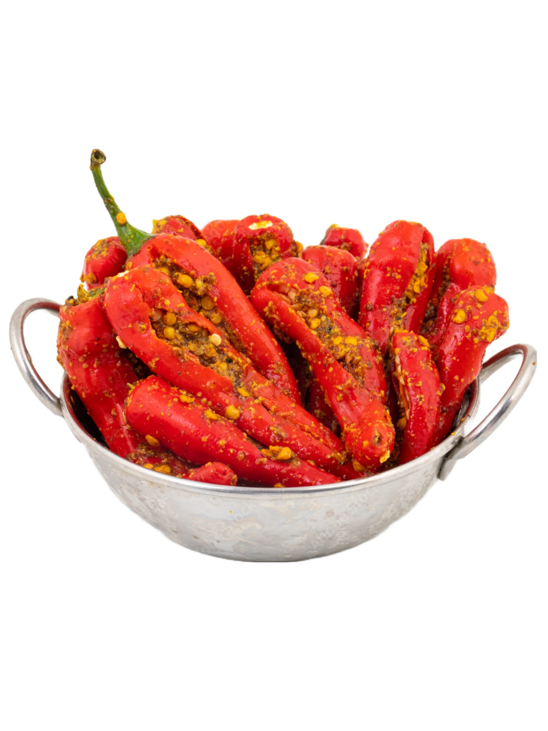 Homemade Premium Rajasthani RED Chilli Pickle (Athana LAL mirch ka achar) (Without Oil) 100% Pure and Natural (400g)