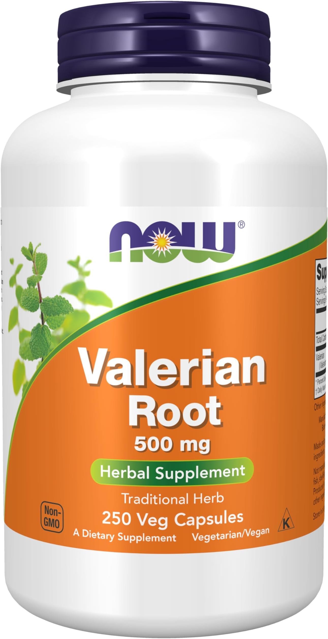 NOW Foods Supplements, Valerian Root (Valeriana officinalis) 500 mg, Herbal Supplement, Veg Capsules, 250 Count (Pack of 12)