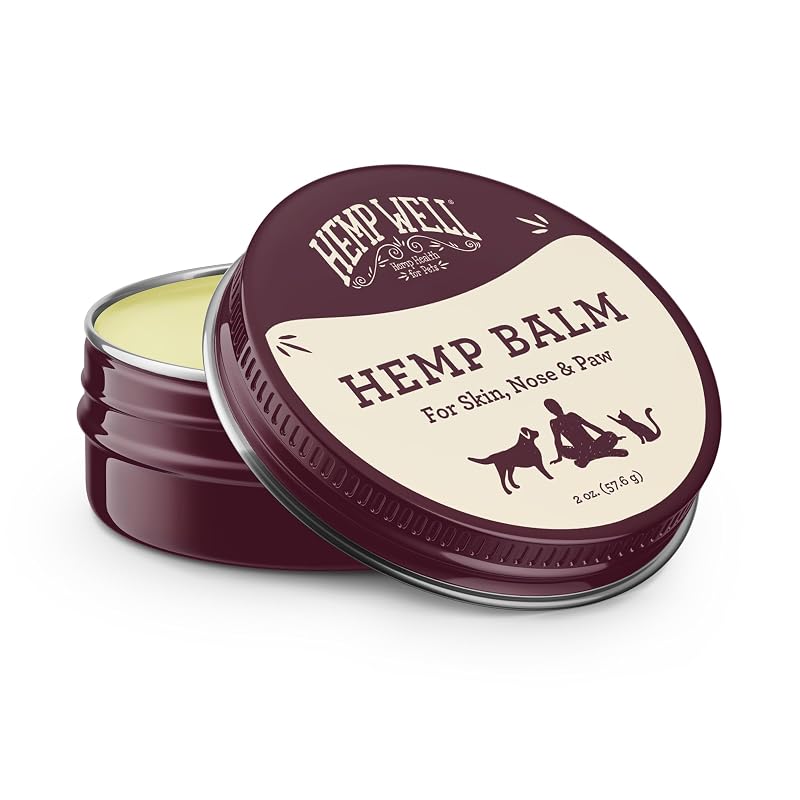 Bálsamo de Cânhamo Hemp Well para Patas, Pele e Nariz Secos de Cães e Gatos, 56 g
