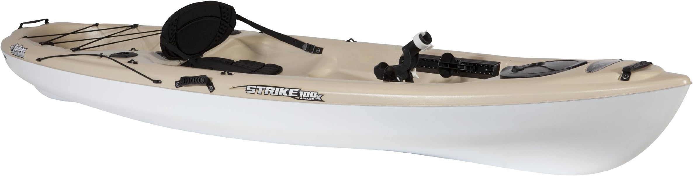 PELICAN PREMIUM Strike 120X Angler Kayak with Paddle, Sand/White