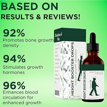 Height Booster Drops,Height Growth Drops,Medicare Height Booster Drops,Height Growth Oil for Adolescent Bone Growth, Reach Your Maximum Height (1PC)