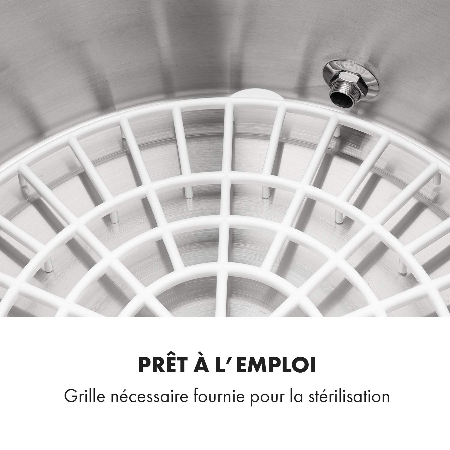 KLARSTEIN Lady Marmalade - Pasteurisateur, Distributeur pour Boissons Chaudes, 27 L, 1800 Watt, 30-100 °C, Minuterie, Fonction réchauffage, Protection Contre la surchauffe, Acier Inoxydable brossé