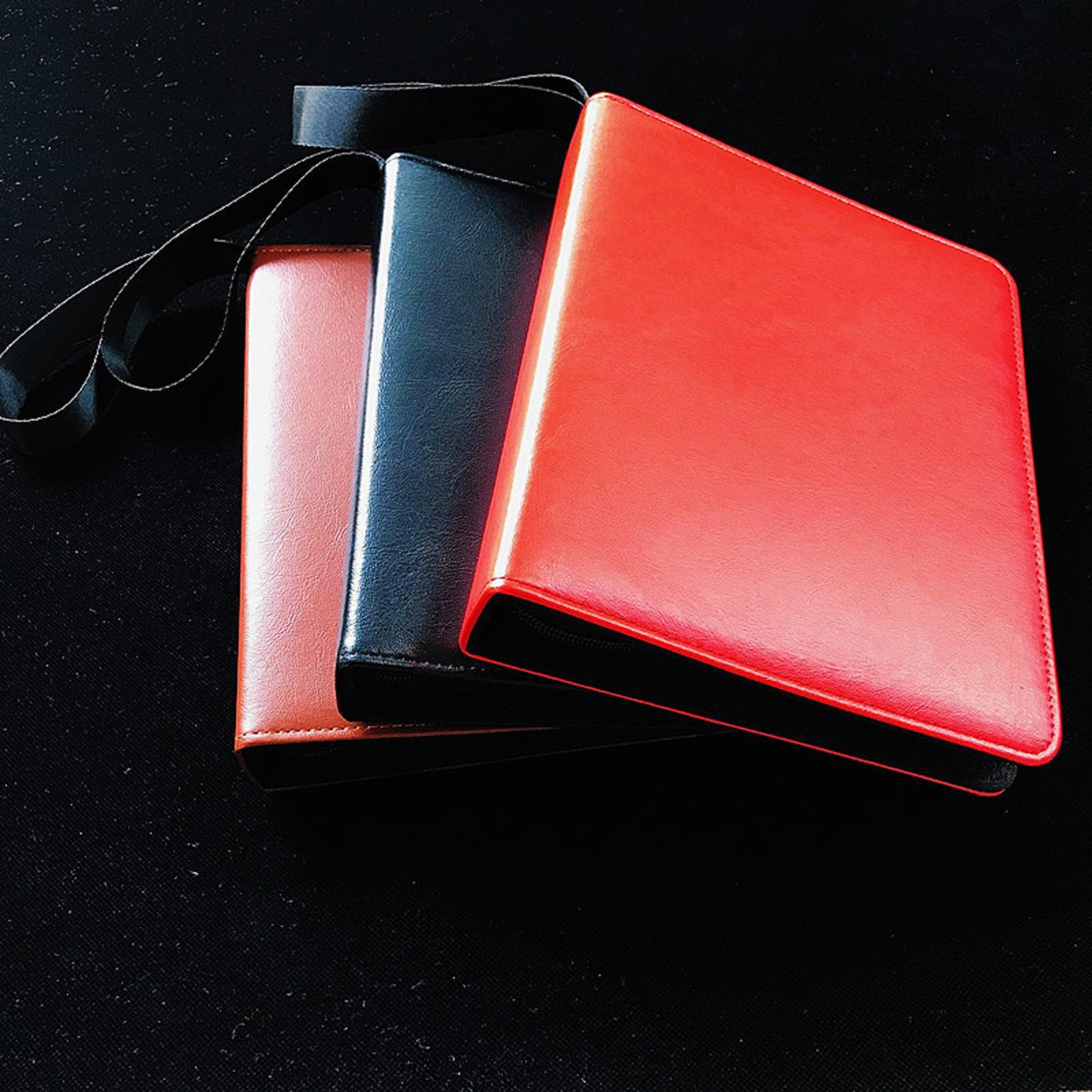 Porta carte per album da collezione double face per carte da gioco, rilegatura a doppio lato