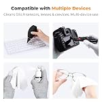 K&F CONCEPT 10-in-1 Camera Cleaning Kit with Lens Pen, Rocket Air Blower-Extension & Short Nozzle, Microfiber Cloth, Liquid for DSLR Camera Lens Cell Phones Cleaning Tool Accessories