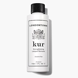 LONDONTOWN Nail Polish Remover Set – Acetone-Free remover, Gentle Non-Drying Pads, Conditions Nails & Cuticles, Removes Regular & Glitter Polish, Strengthens & Protects, 8 Fl Oz