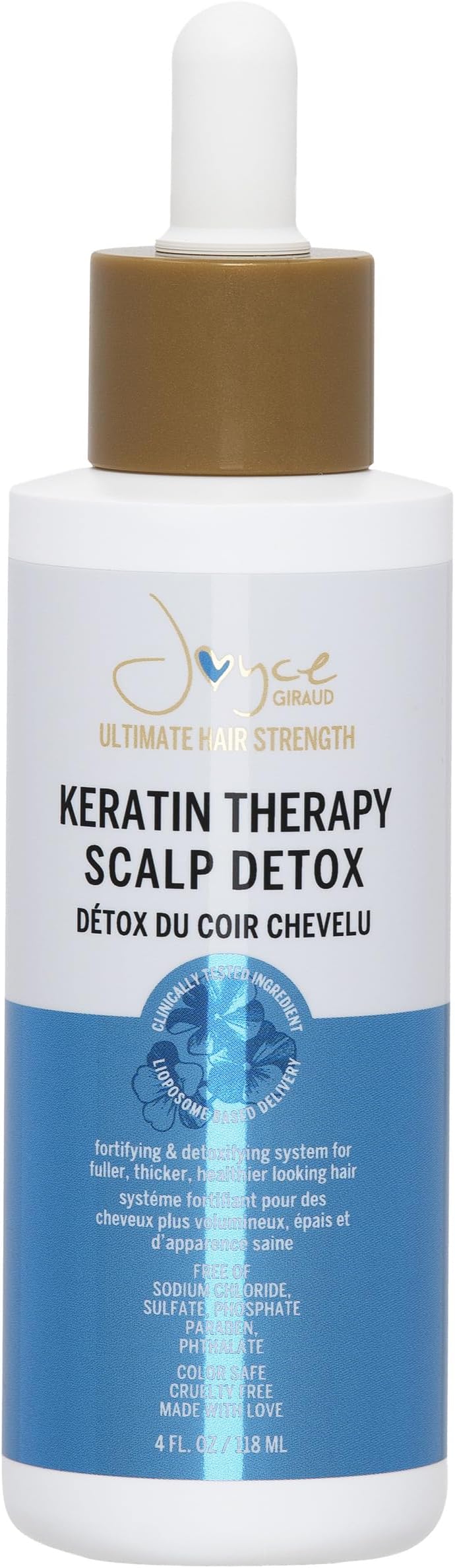 Joyce Giraud Scalp Detox | Ultimate Hair Strength Treatment Clarifies and Nourishes Scalp and Hair Follicles 4 OZ / 118 ML
