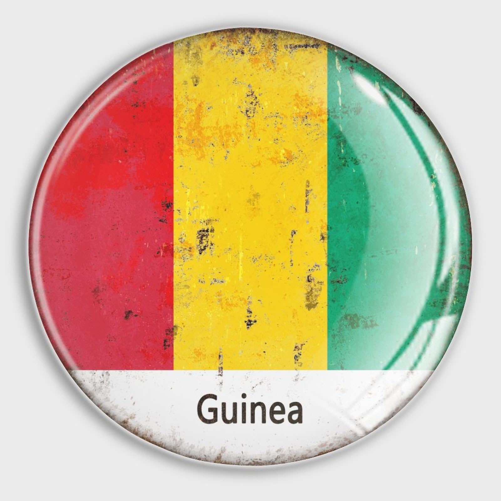 Aimant frigo Guinée anti-chute de papier pour maintenir vos listes de courses