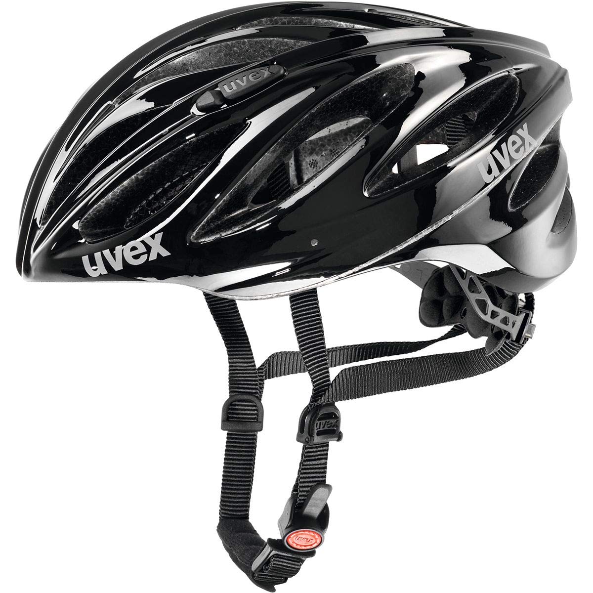 uvex boss race - bezpieczny kask wyczynowy unisex - indywidualna regulacja wielkości - udoskonalona wentylacja - black - 52-56 cm | Indywidualne dopasowanie rozmiaru – nadające się do prania wnętrze