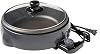 AZ-3925 Electric Grill Pan, 9.1 inches 23 cm, Gray