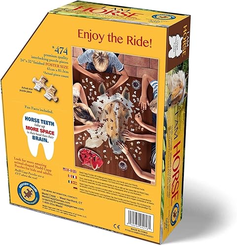 Miniatura 5 de Madd Capp Rompecabezas - I AM Horse - 550 piezas - Rompecabezas en forma de animal