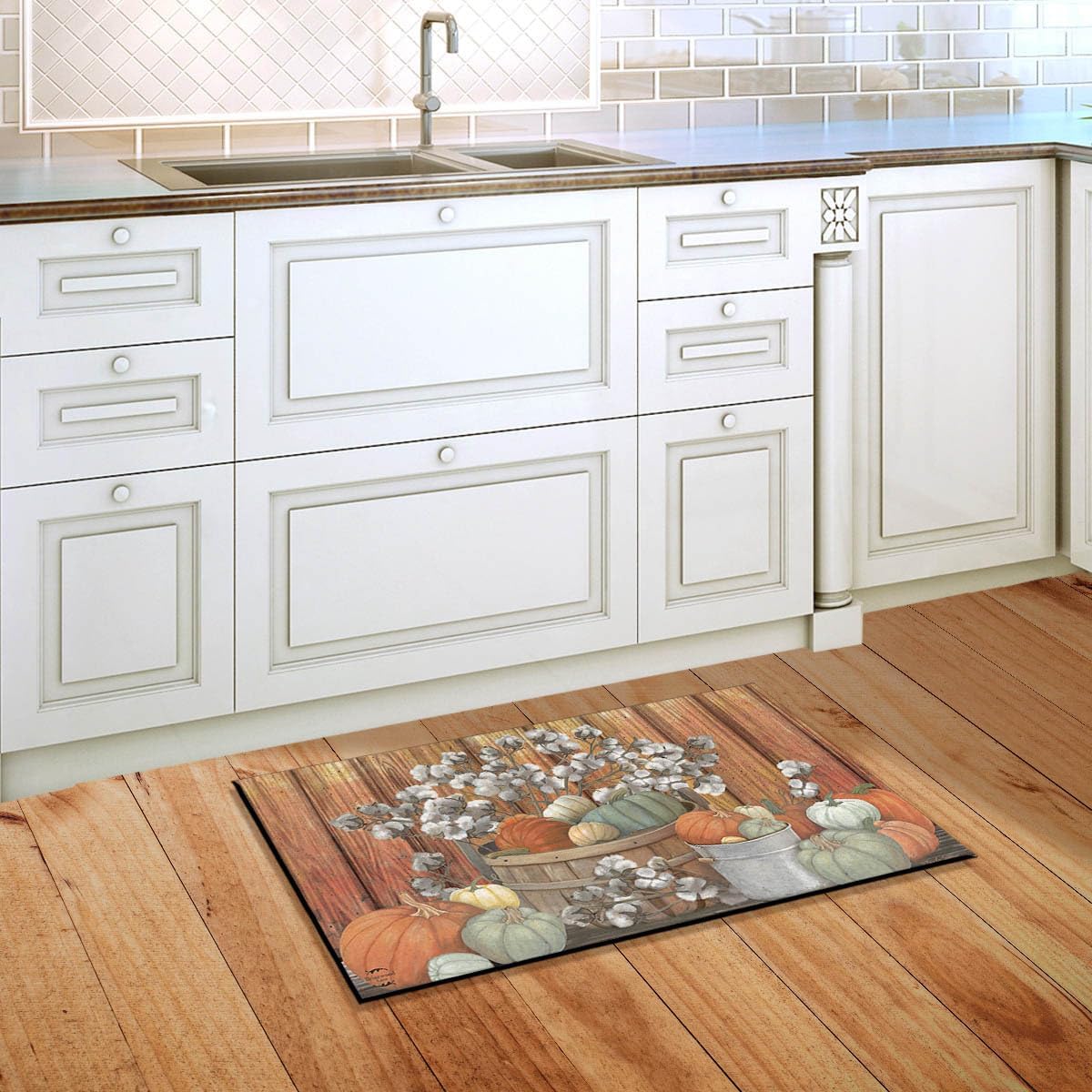Briarwood Lane Pumpkins and Willows Autumn Doormat