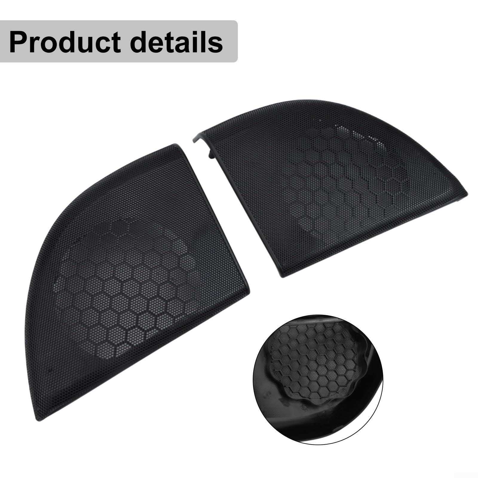 Couvercle de haut-parleur arrière pour W203 et Classe C 2 portes 2008–2011 – Côté gauche et droit, ABS noir, OEM A2037270488