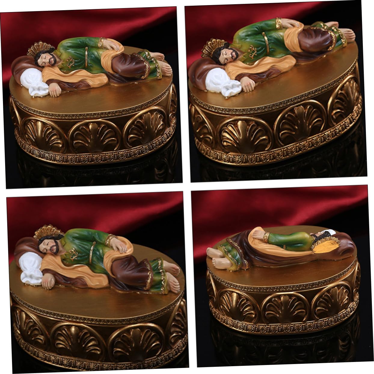 Joyero de Resina San José para Guardar Joyas y Anillos