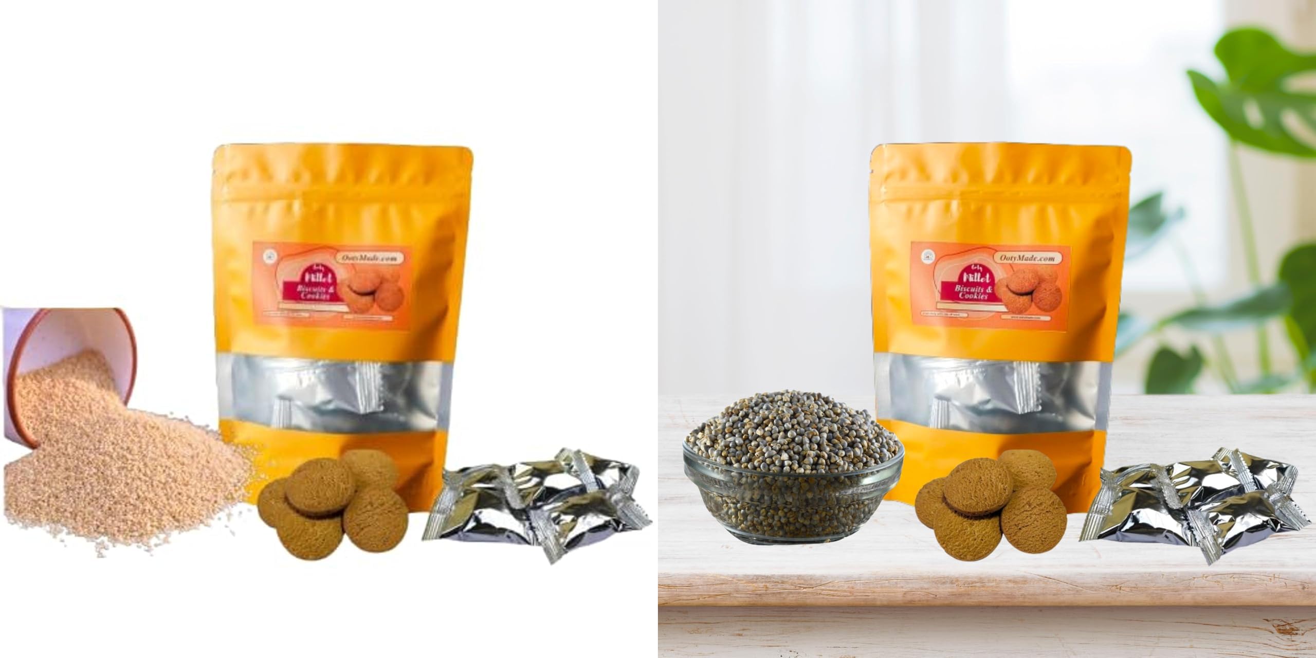 - OotyMade.com Healthy & Tasty Snack -800 gm & Pearl Millet Biscuits Delicious, Fiber-Rich & Healthy Snack for Kids & Adults Combo of 2