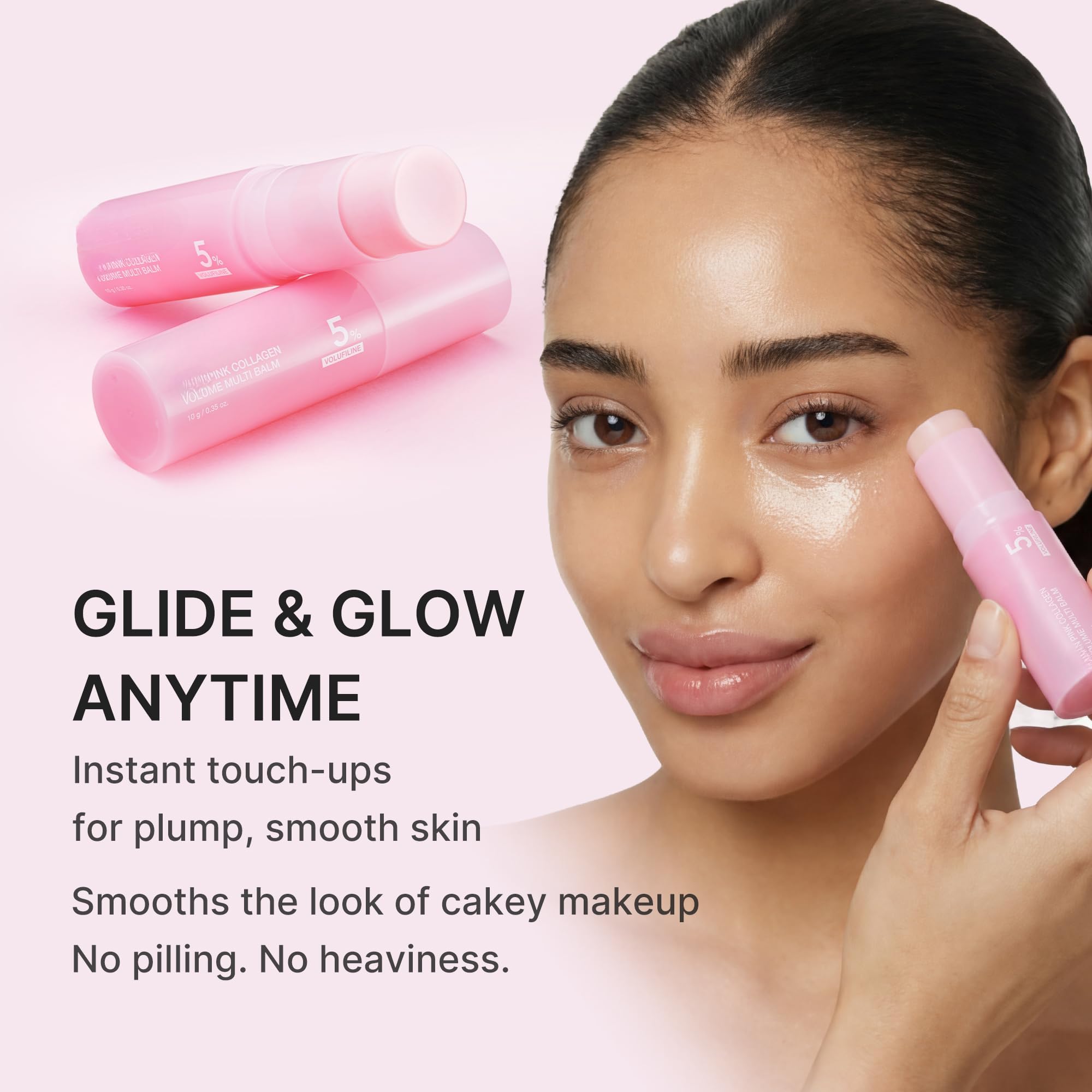 Balsamo labbra multiuso rimpolpante rosa stick 20g (2pz) | Crema idratante viso e corpo, cura della linea sotto occhi, collo, labbra, rimpolpante e luminosa.