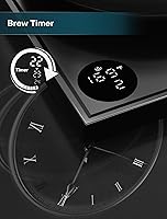 Vista 4 de Hervidores eléctricos, hervidor eléctrico de cuello de cisne, control de temperatura de ±1℉, interior de acero inoxidable, calentamiento rápido