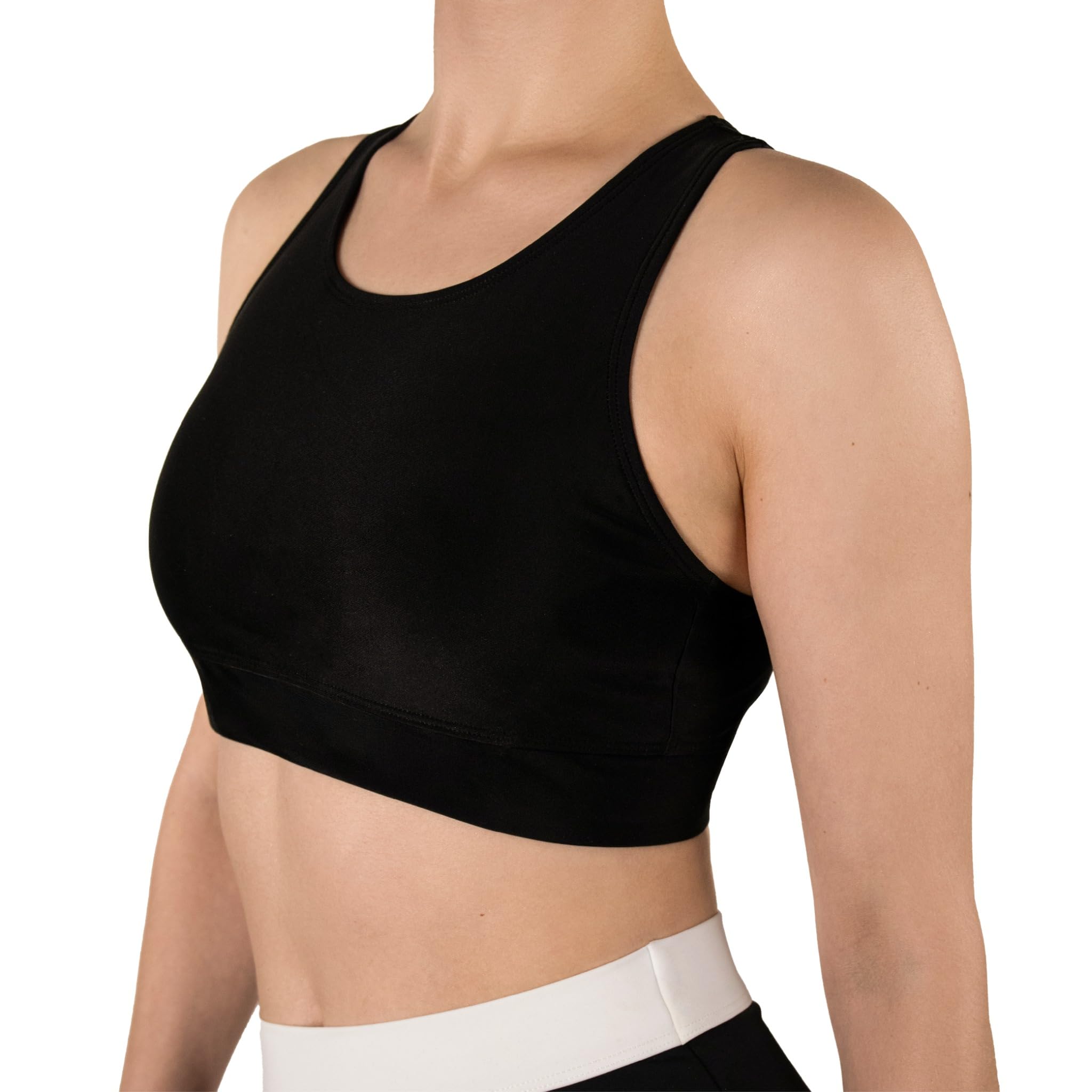 MYLILY Hauts de Maillots Femme Noir | Brassière Maillot de Bain Femme | Haut de Sport Bain | Bikini Bralette
