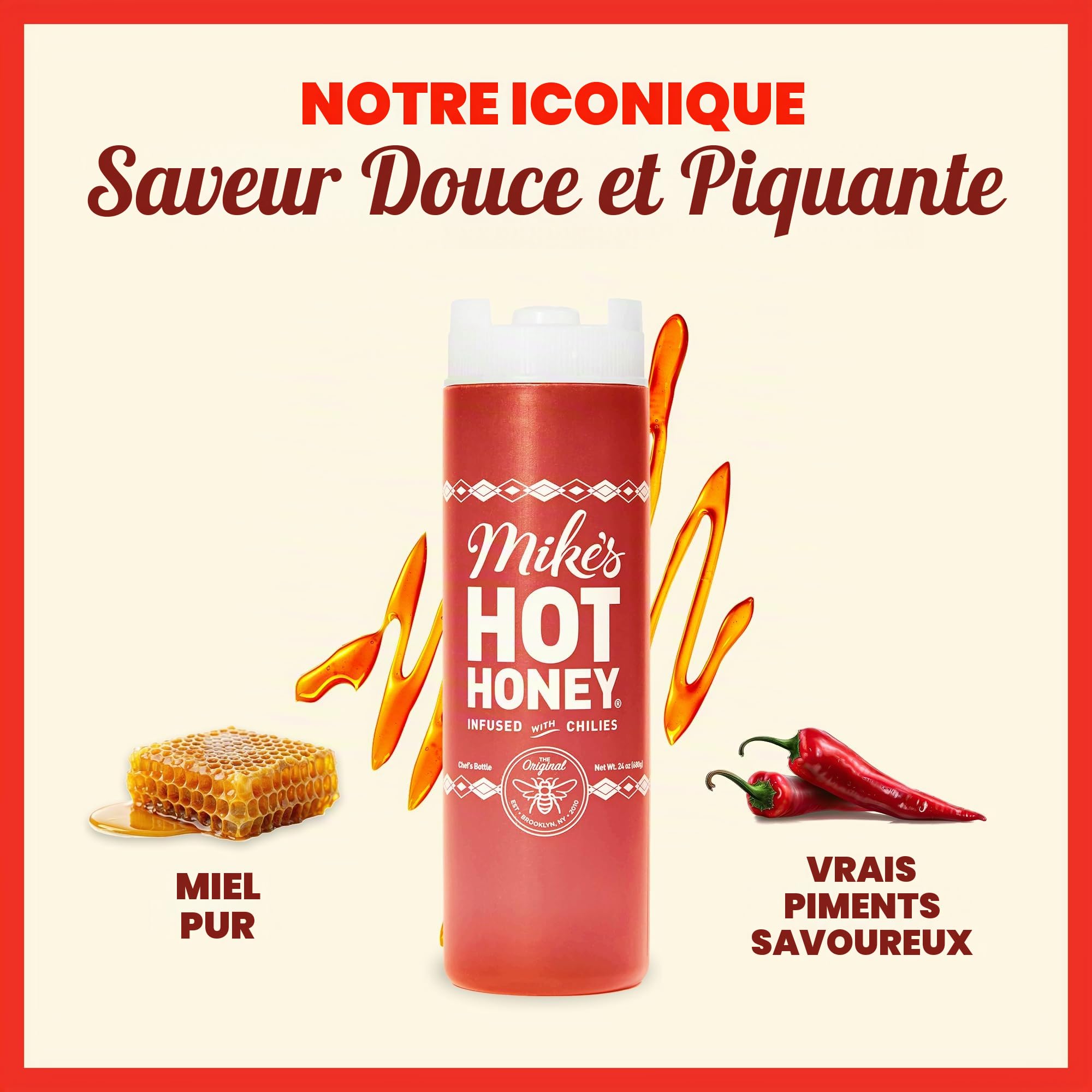 Mike's Hot Honey Bouteille de chef de 680 ml