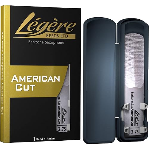 Légère Reeds - Baritone Saxophone Reed, American Cut, Strength 2.75 (BSA2.75) - Premium Synthetic Woodwind Reed