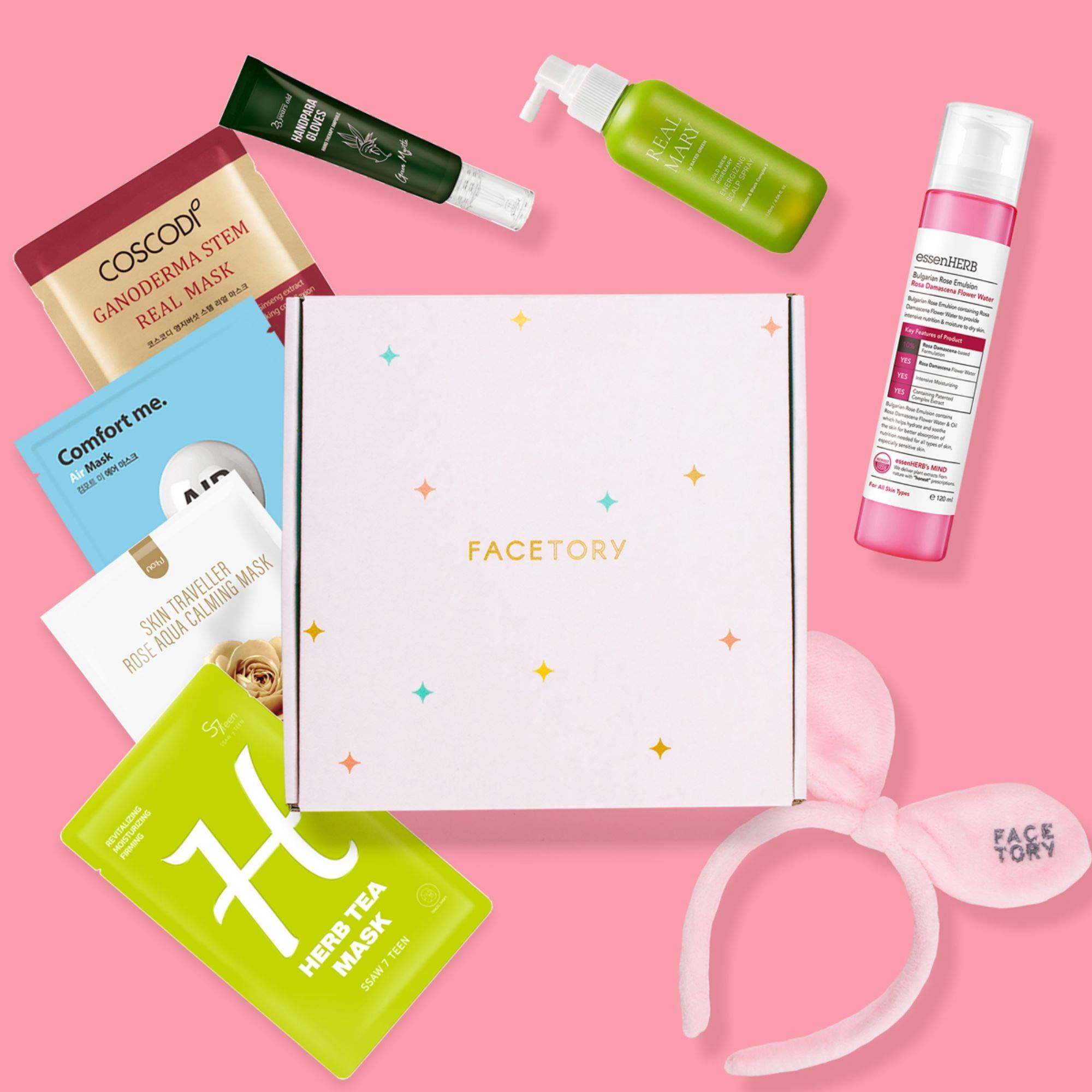 FaceTory Handpicked Korean Sheet Masks Subscription Box KGlow Box