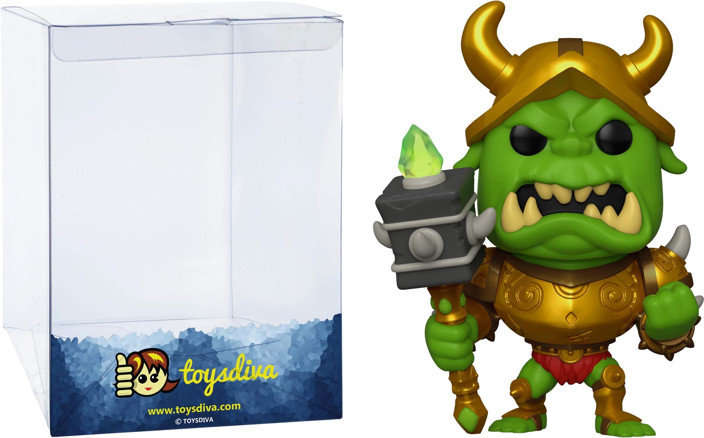 Gnas t y Gnor c: Fun ko P o p ! Games Vinyl Figure Bundle with 1 Compatible 'ToysDiva' Graphic Protector (530 - 43348 - B)