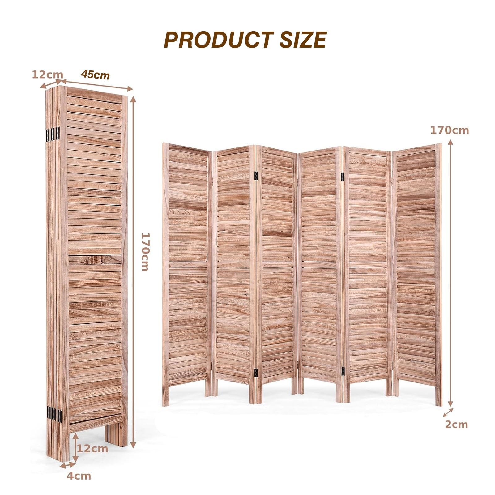 Écran De Confidentialité De Séparation De Pièce Pliable À 3/4/5/6 Panneaux, Écran De Séparation Mural Indépendant Portable, Adapté Au Café/Salon De Thé/Restaurant, Hauteur 170 Cm (Size : W45xH170/4pa