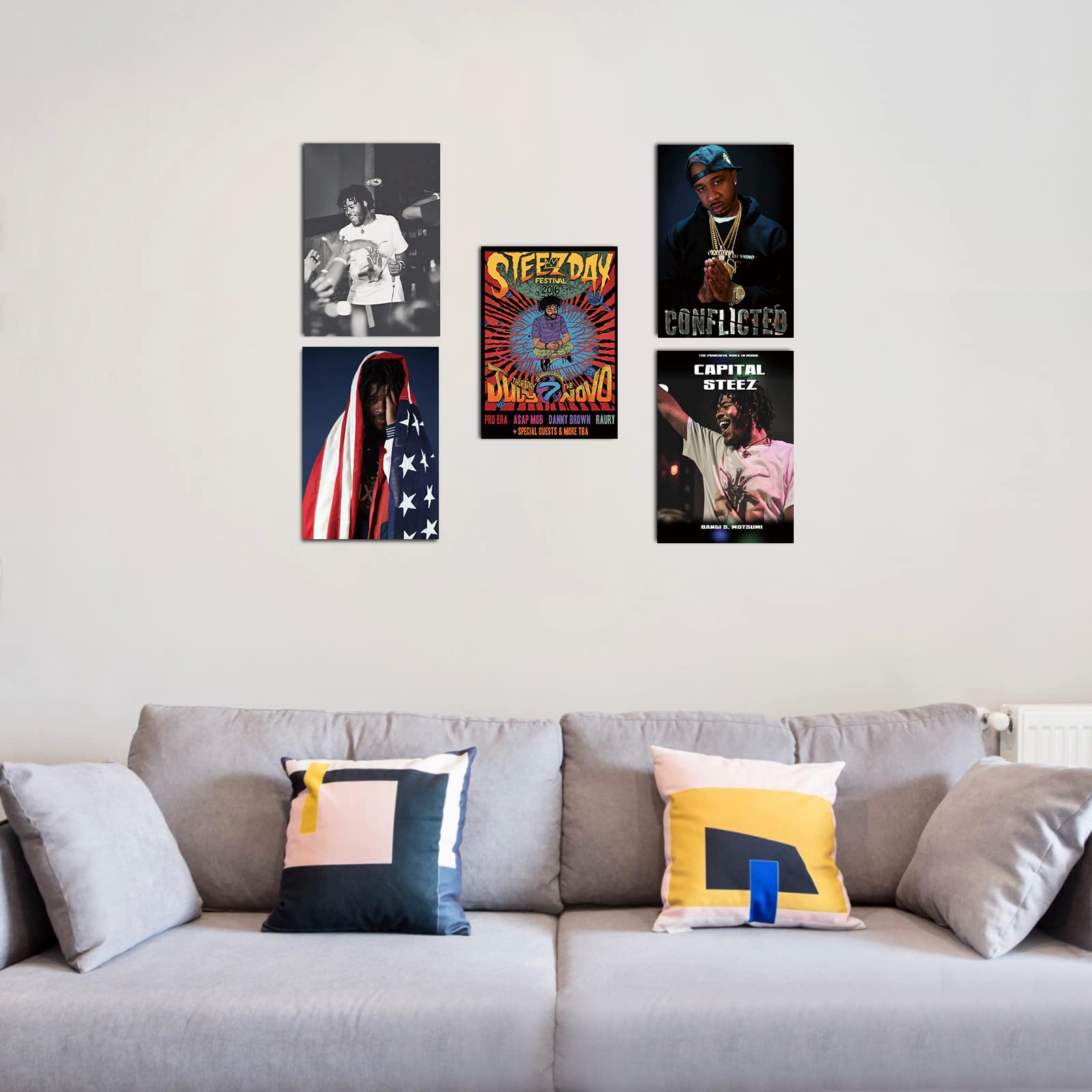 SWZY 50 stuks album cover posters, muzikale mode decor muur collage kunst kit, print album covers/muziek/rapper/band/muur posters voor slaapkamer, meisje en tiener kamer retro foto decoraties, 10 x 15