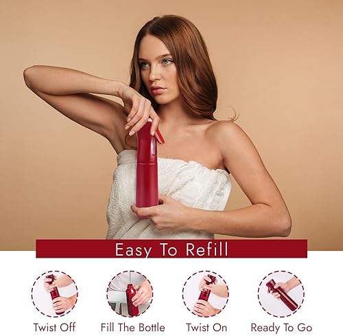 Miniatura 5 de VIGOR PATH Botella de spray continuo con niebla ultrafina, pulverizador de agua versátil para cabello, limpieza del hogar, salones, plantas,