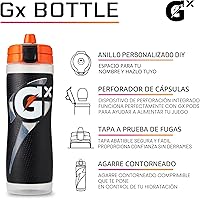 Vista 2 de Botella Gatorade Gx, color negro, 30 onzas