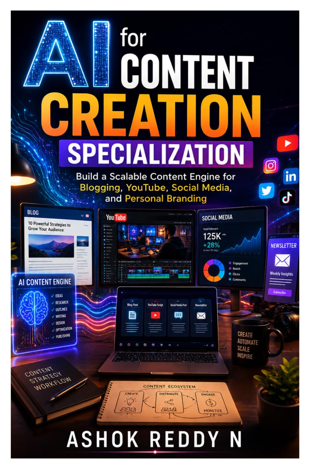 AI for Content Creation Specialization: Build a Scalable Content Engine for Blogging, YouTube, Social Media, and Personal Branding