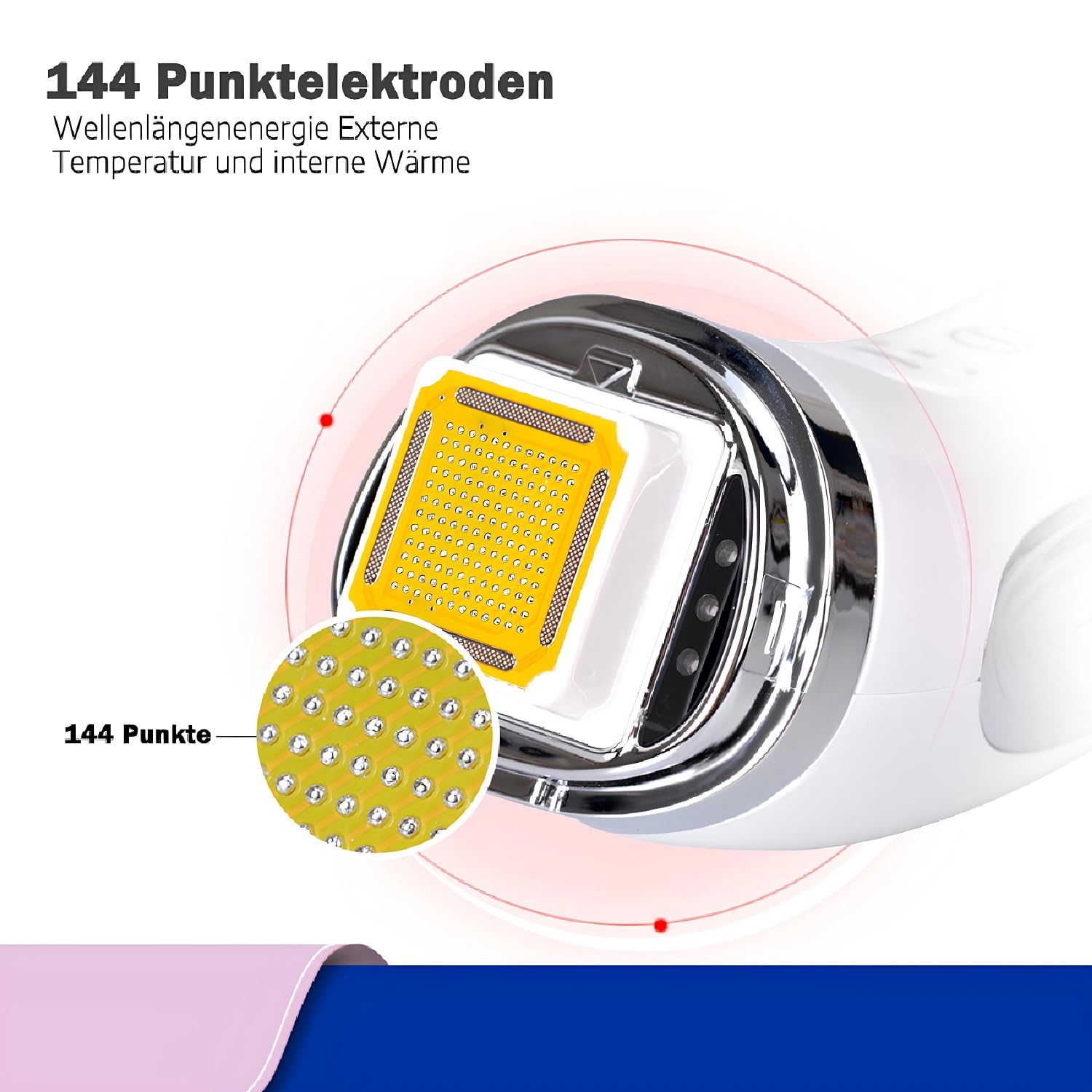 Cool-i® RF-Pflegegerät – Radiofrequenz-Technologie mit Wärmefunktion – Ergänzende Hautpflege zu Hause – Kabellos, tragbar, leicht zu bedienen