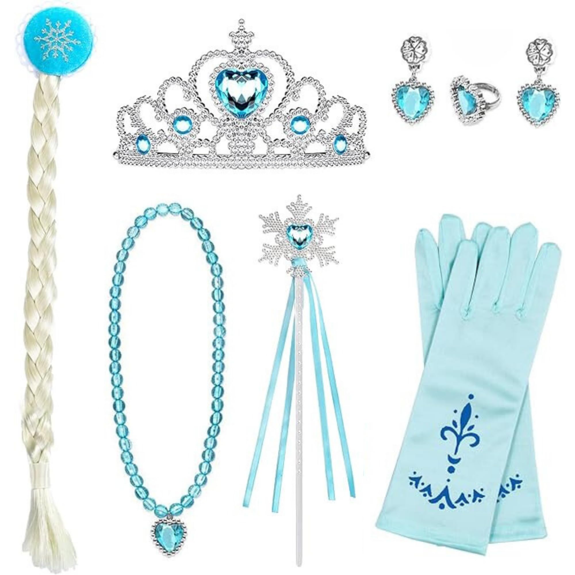 Kit Completo Accessori Principessa: 80 Pezzi Con Corona, Bacchetta Magica, Gioielli E Tatuaggi Per Feste Bambine - Foto 7
