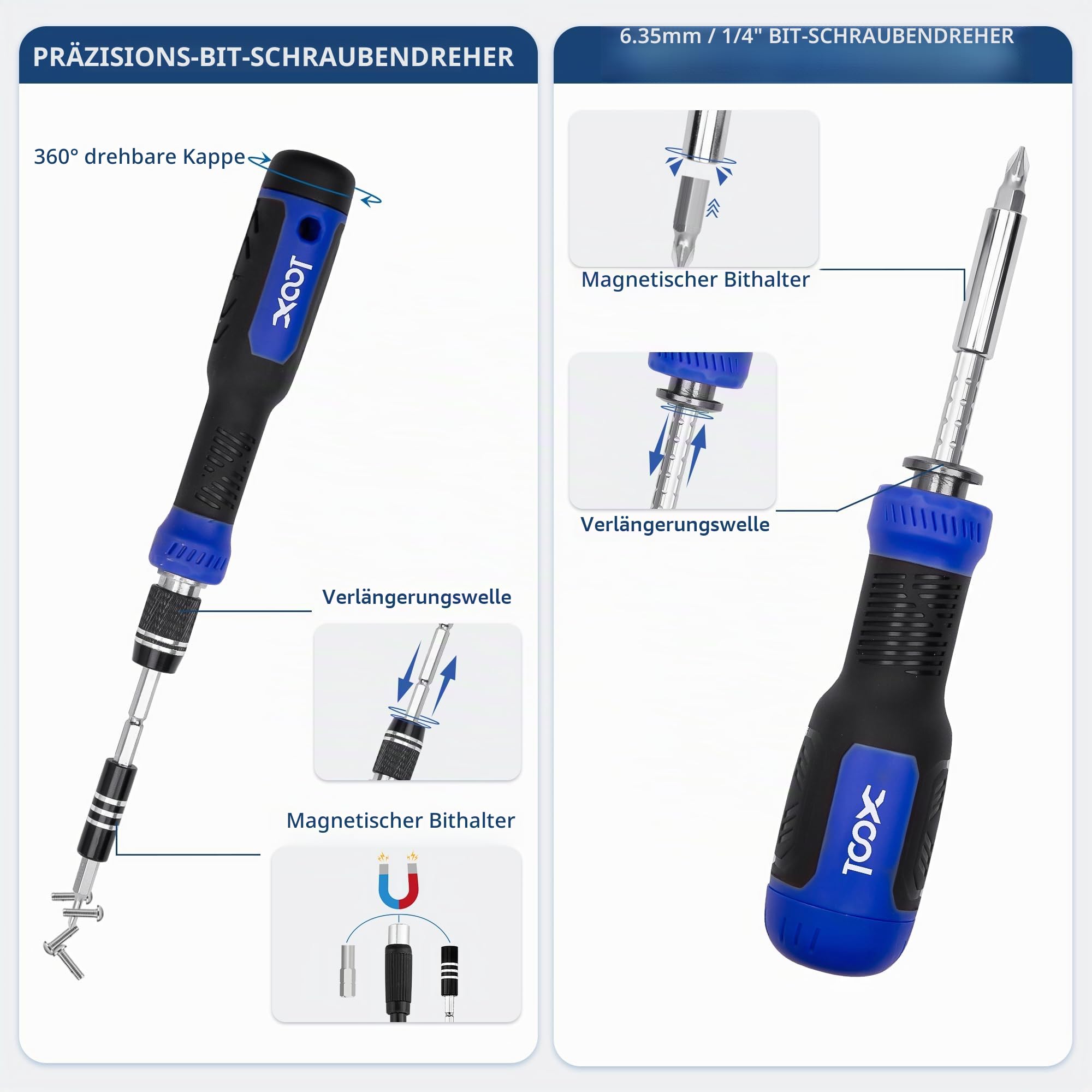 XOOL 200 in 1 Feinmechaniker Schraubendreher Set, Magnetischer Mini Feinmechaniker Werkzeug Set, Reparatur Werkzeug Set für Computer, iphone, ipad, Laptop, Switch, PS4, PS5, Xbox, Handy, Macbook usw.