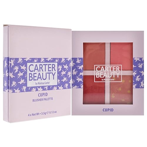 Miniatura 7 de Carter Beauty By Marissa Carter Paleta Blusher - Altamente pigmentada - 3 tonos mate y 1 brillo - rubor de color natural a la tez - Paleta de tonos