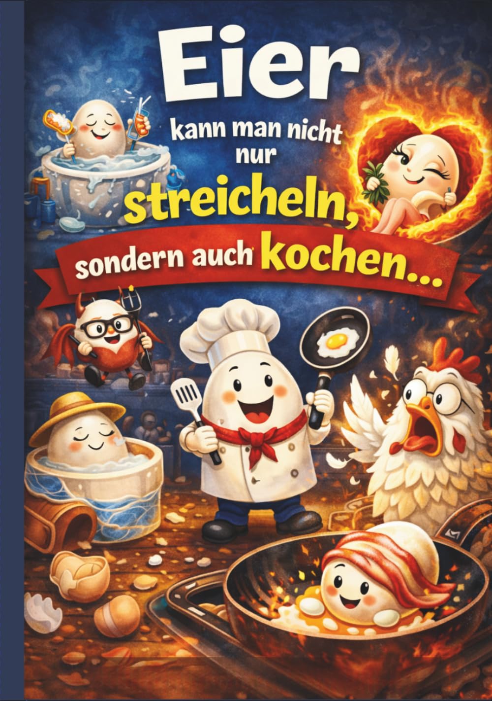 Eier kann man nicht nur streicheln, sondern auch kochen: Über 50 kreative Eier-Rezepte - von herzhaft bis sündhaft süß (Die ,,Kochen mit Sti(e)l" Kochbuch - Reihe) (German Edition)      Hardcover – March 15, 2026